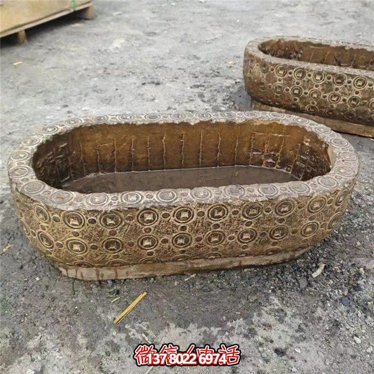 唯美老石槽，給你完美園林景觀