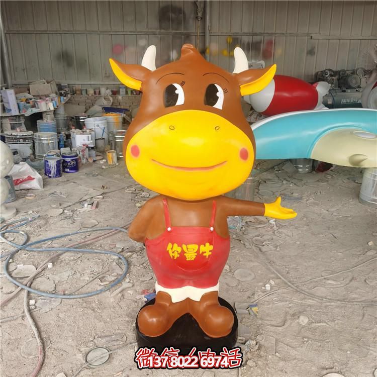 多彩玻璃鋼雕塑，精美卡通公仔，裝點(diǎn)你的店鋪