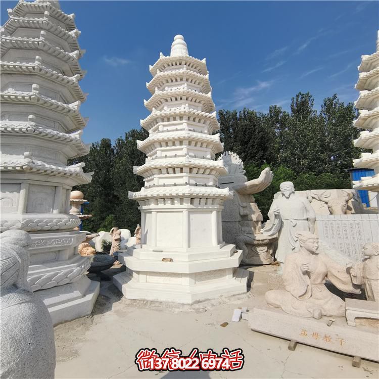 經(jīng)典漢白玉寶塔，打造完美園林景觀