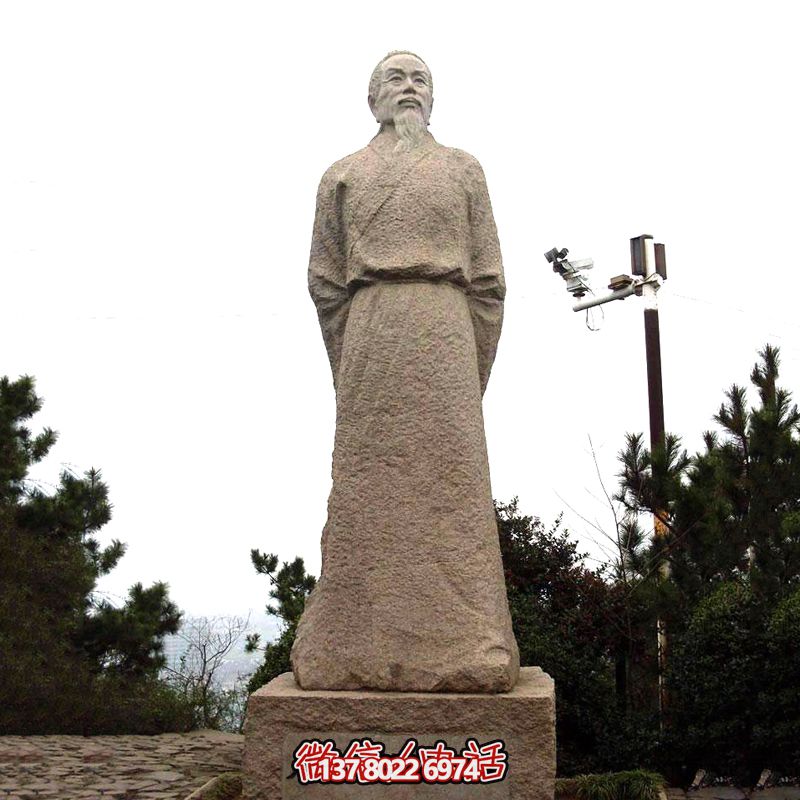 賀知章砂巖石雕像，感受歷史魅力