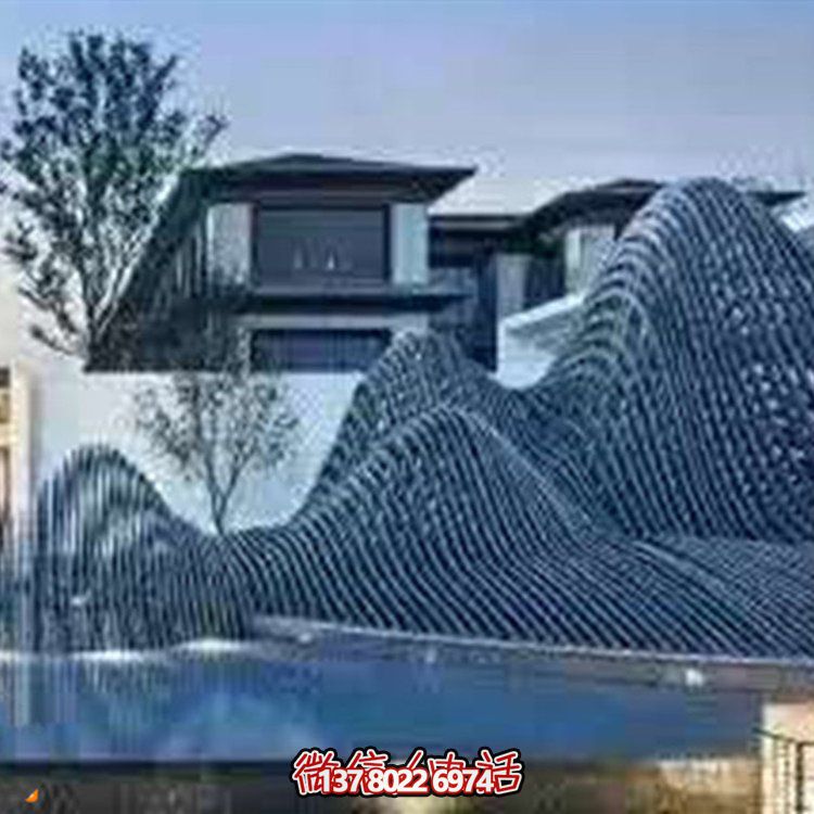 藝術(shù)水滴不銹鋼鏡面小品點(diǎn)綴庭院、酒店的時(shí)尚飾品