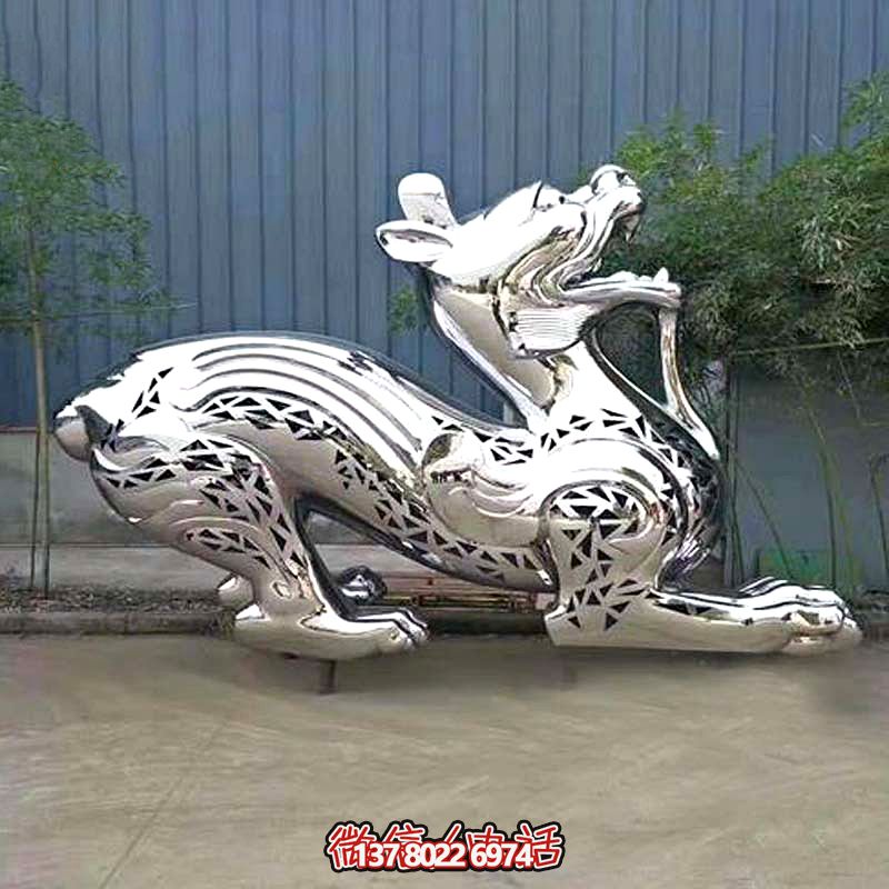 戶(hù)外園林不銹鋼鏡面鏤空創(chuàng)意貔貅雕塑 戶(hù)外園林不銹鋼鏡面鏤空創(chuàng)意貔貅雕塑