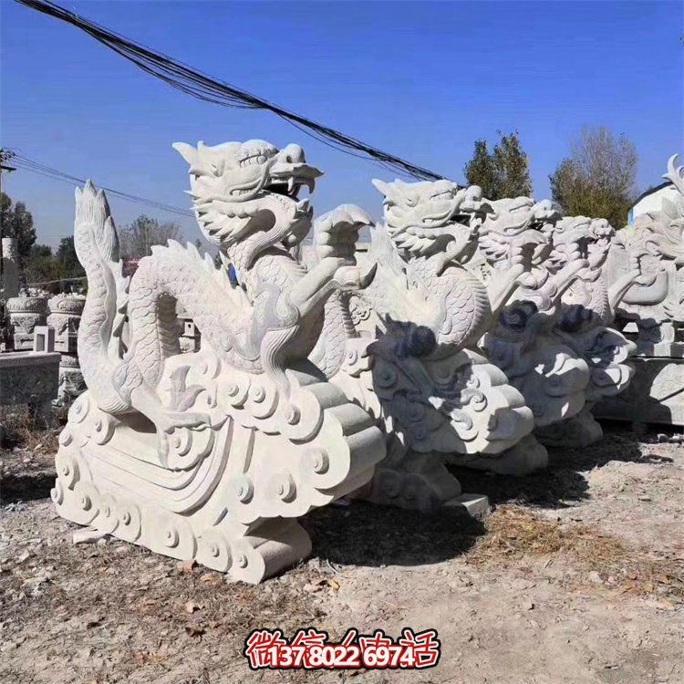 戶(hù)外廣場(chǎng)景區(qū)寺廟大理石石雕景觀龍雕塑