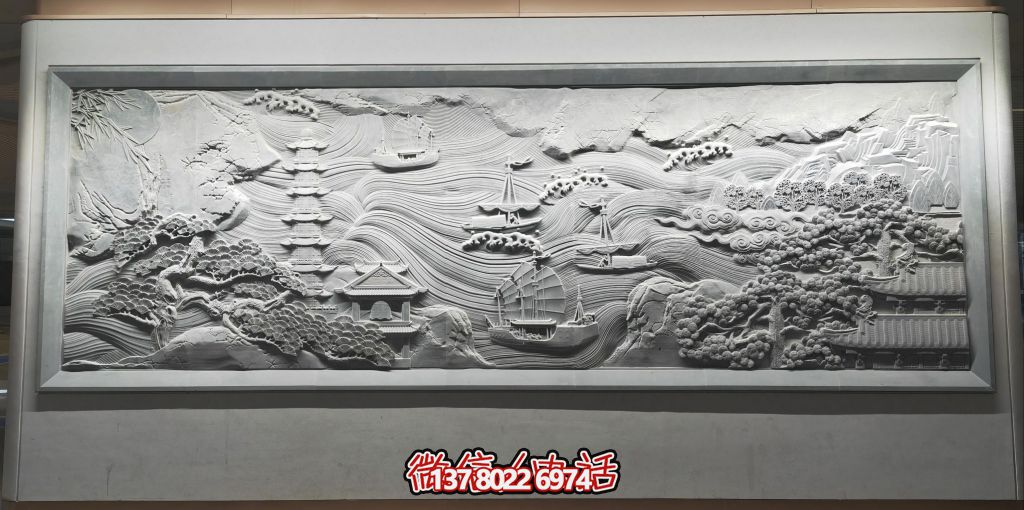 古韻山海景，帆影塔光共逸興