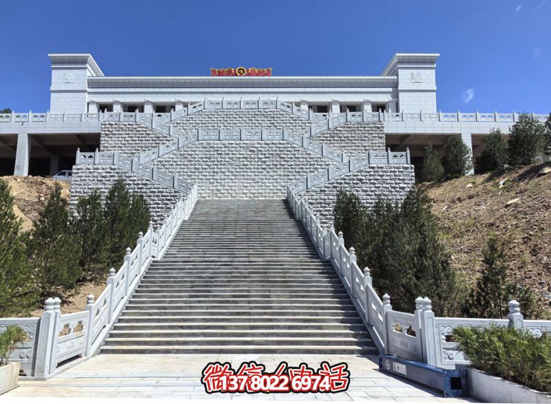 花崗巖露臺石雕步梯、欄桿欄板